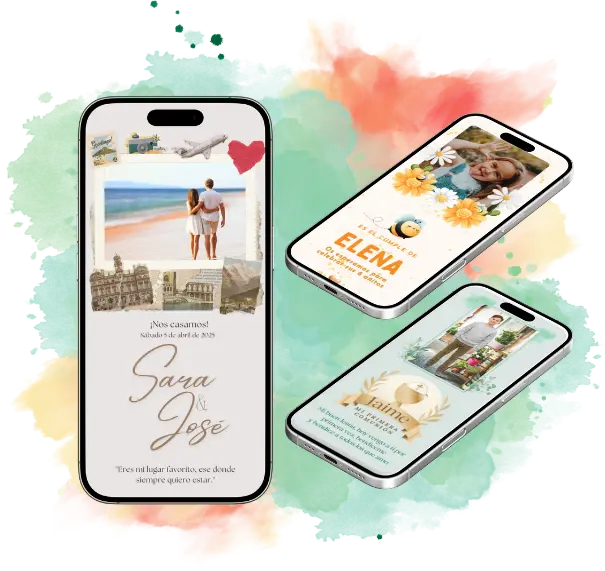 Vista previa de una invitación digital de Olé